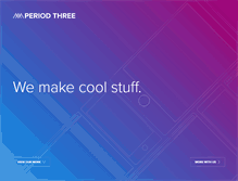 Tablet Screenshot of period-three.com